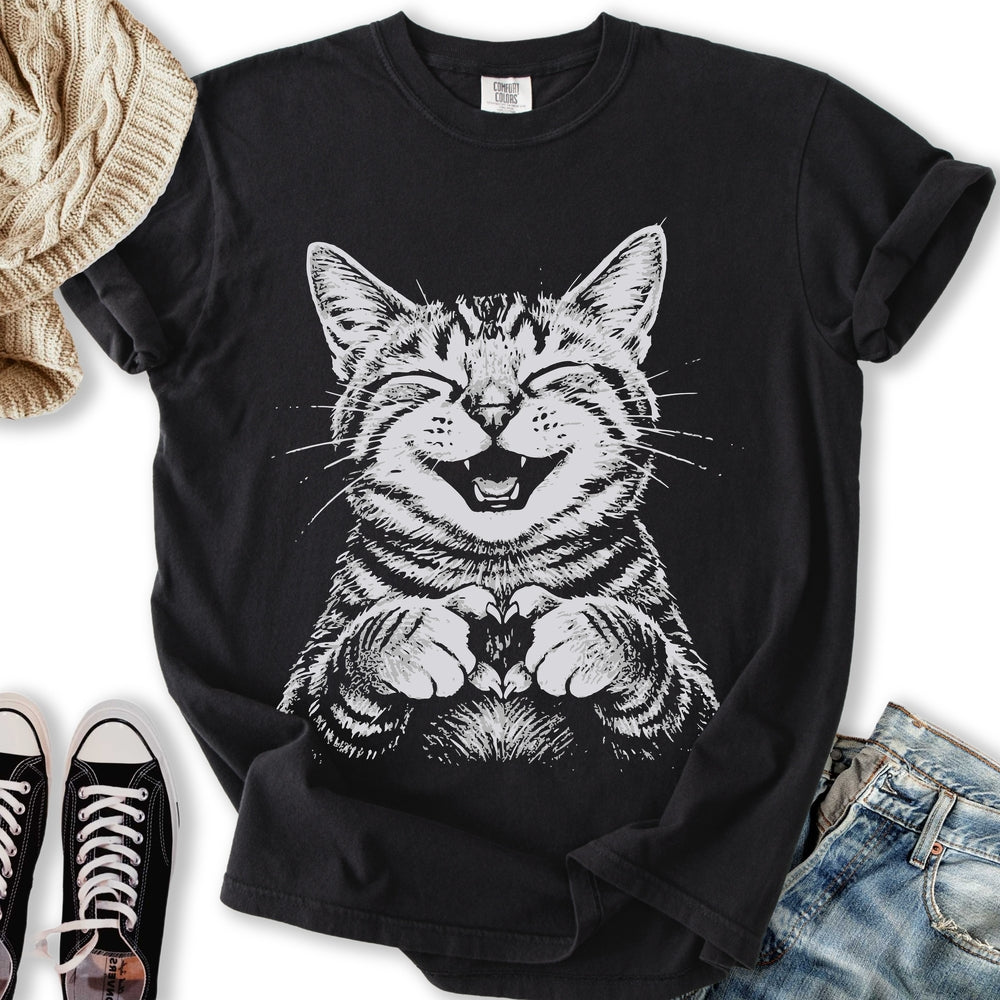 Cat Love Heart - Adult & Kids T-Shirts, Sweatshirts & Hoodies apparel design preview 2