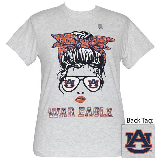 Girlie Girl Originals Preppy Auburn Messy Bun - Adult & Kids T-Shirts, Sweatshirts & Hoodies apparel design preview 1