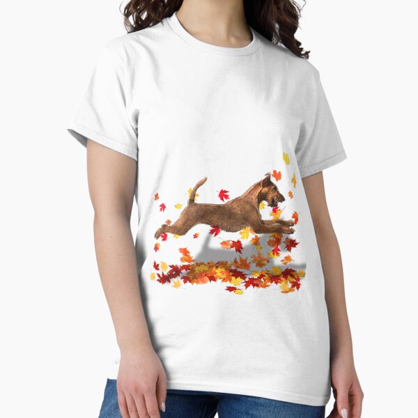 Irish Terrier in the Leaves - Adult & Kids T-Shirts, Sweatshirts & Hoodies apparel design preview 1