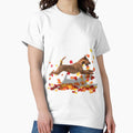 Irish Terrier in the Leaves - Adult & Kids T-Shirts, Sweatshirts & Hoodies apparel design preview 1