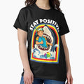 Stay Positive Shark Lover Wildlife Ocean Sea Animal - Adult & Kids T-Shirts, Sweatshirts & Hoodies apparel design preview 1