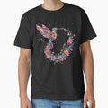 Floral Hummingbird, Animal Lover, Bird, Trendy, Gift - Adult & Kids T-Shirts, Sweatshirts & Hoodies apparel design preview 1