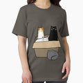 Cats in a Box - Adult & Kids T-Shirts, Sweatshirts & Hoodies apparel design preview 1