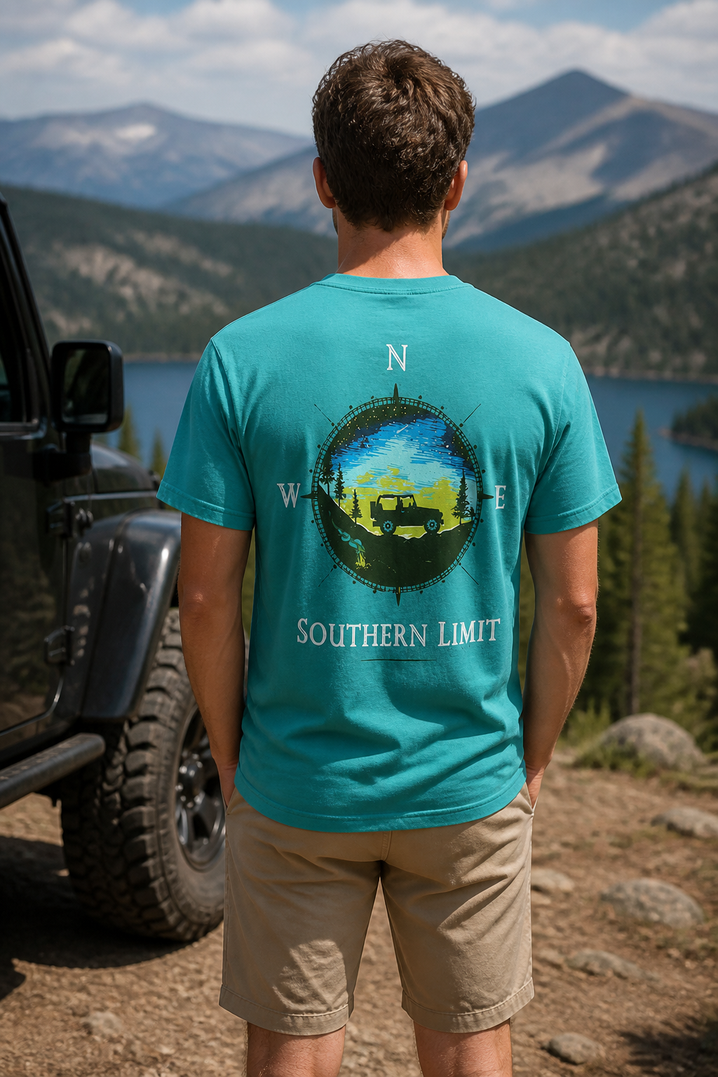 Southern Limits Compass - Adult & Kids T-Shirts, Sweatshirts & Hoodies apparel design preview 1