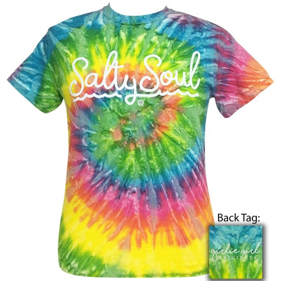 Girlie Girl Originals Preppy Salty Soul Tiedye - Adult & Kids T-Shirts, Sweatshirts & Hoodies apparel design preview 1