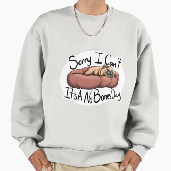 No Bones Pug - Adult & Kids T-Shirts, Sweatshirts & Hoodies apparel design preview 1