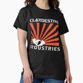 Clandestine Industries (White Text) - Adult & Kids T-Shirts, Sweatshirts & Hoodies apparel design preview 1