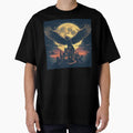 Majestic Griffin Flying Over Magical City - Adult & Kids T-Shirts, Sweatshirts & Hoodies apparel design preview 1