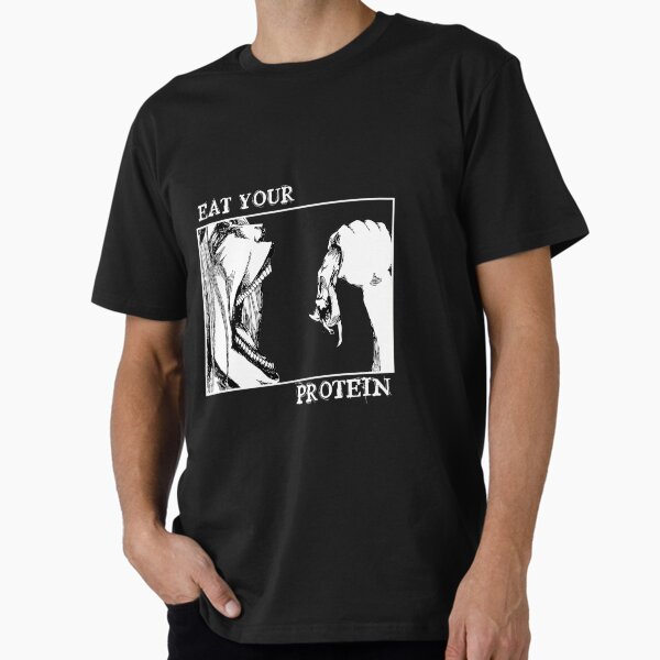 A.T.T.A.C.K On T.I.T.A.N Eat Your Protein Aot Eren - Adult & Kids T-Shirts, Sweatshirts & Hoodies apparel design preview 1