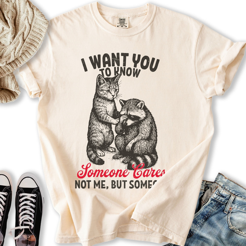 Someone Cares Cat - Adult & Kids T-Shirts, Sweatshirts & Hoodies apparel design preview 1