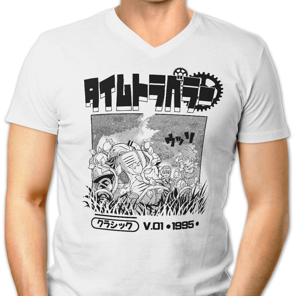 1995 Time Travelers Men's V-Neck - Adult & Kids T-Shirts, Sweatshirts & Hoodies apparel design preview 1