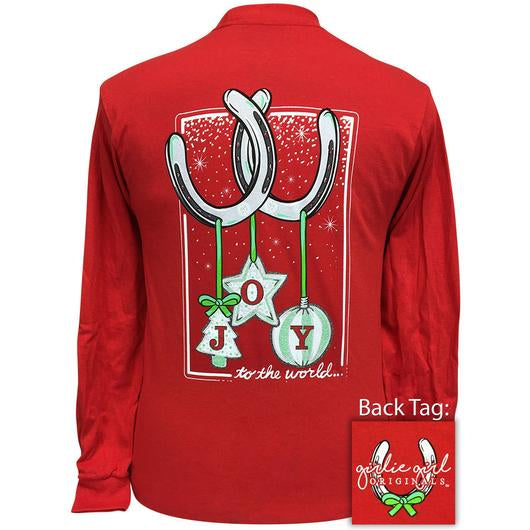 Girlie Girl Originals Joy To The World Christmas - Adult & Kids T-Shirts, Sweatshirts & Hoodies apparel design preview 2