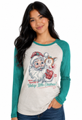 SALE Sassy Frass Vintage Little Christmas Santa - Adult & Kids T-Shirts, Sweatshirts & Hoodies apparel design preview 1