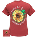 Girlie Girl Originals Preppy Be A Sunflower - Adult & Kids T-Shirts, Sweatshirts & Hoodies apparel design preview 1
