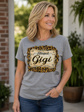 SALE Sassy Frass Blessed Gigi Leopard Front Print - Adult & Kids T-Shirts, Sweatshirts & Hoodies apparel design preview 1