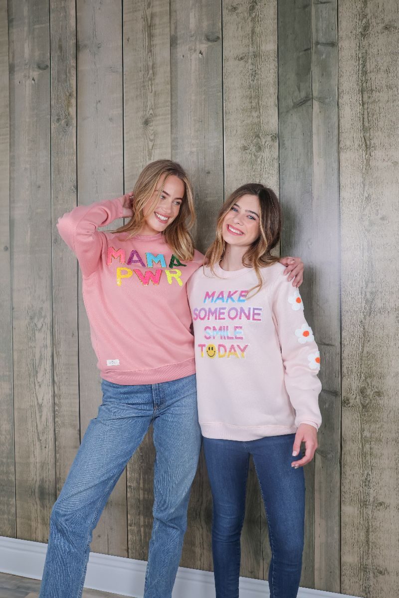 Simply Southern Mama Power Sparkle Crew - Adult & Kids T-Shirts, Sweatshirts & Hoodies apparel design preview 2