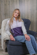 Simply Southern Q-ZIP Color Block Plum Jacket - Adult & Kids T-Shirts, Sweatshirts & Hoodies apparel design preview 1