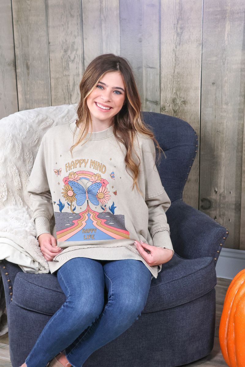 SALE Simply Southern Distressed Happy Jersey - Adult & Kids T-Shirts, Sweatshirts & Hoodies apparel design preview 1