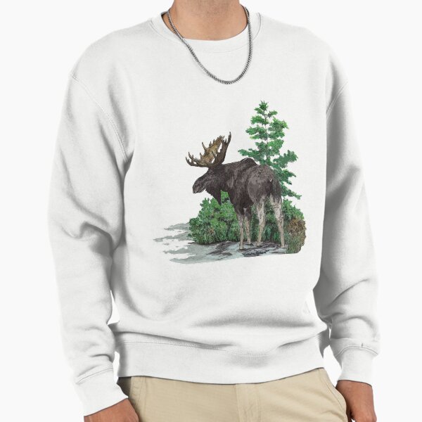 Moose watercolor - Adult & Kids T-Shirts, Sweatshirts & Hoodies apparel design preview 1