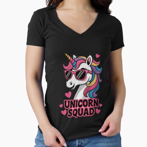 Unicorn Squad Graceful with leopard Bandana Fitted - Adult & Kids T-Shirts, Sweatshirts & Hoodies apparel design preview 1