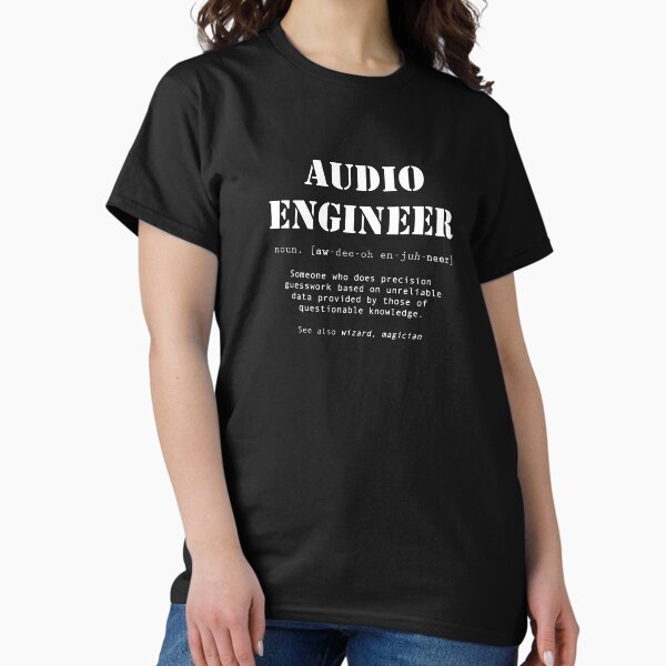 Funny Audio Engineer Dictionary Definition - Adult & Kids T-Shirts, Sweatshirts & Hoodies apparel design preview 1