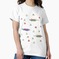 Fishing Wii Sports Fish Species Seamless Pattern - Adult & Kids T-Shirts, Sweatshirts & Hoodies apparel design preview 1