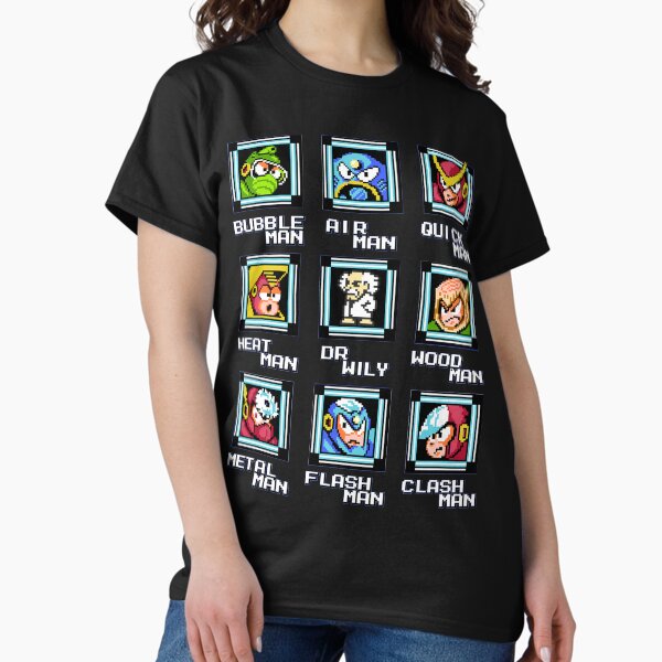 NES Retro Video Game Mega Man Bosses Duvet, mug, - Adult & Kids T-Shirts, Sweatshirts & Hoodies apparel design preview 1