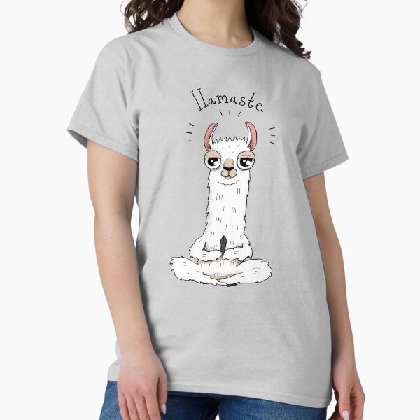 Llama yoga pose with llamaste - Adult & Kids T-Shirts, Sweatshirts & Hoodies apparel design preview 1