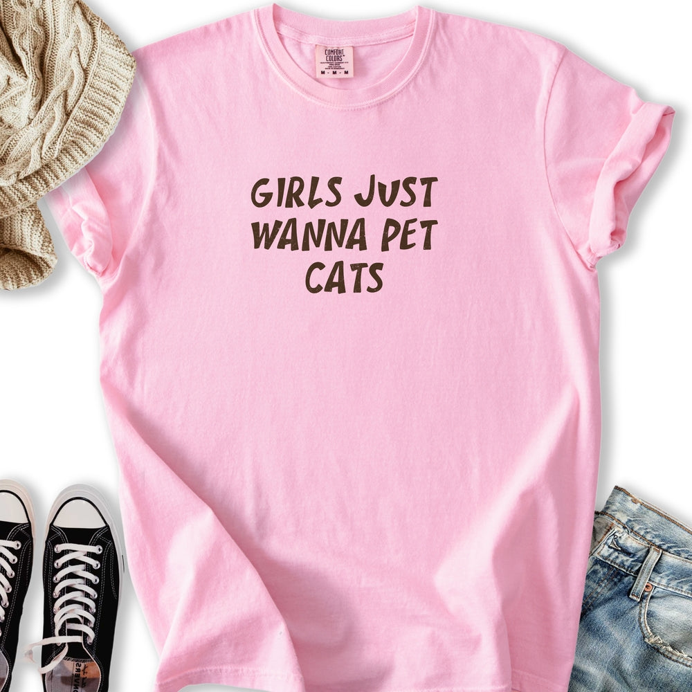 Wanna Pet Cats - Adult & Kids T-Shirts, Sweatshirts & Hoodies apparel design preview 1