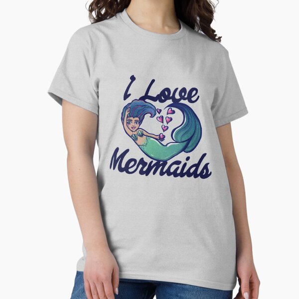I love mermaids - Adult & Kids T-Shirts, Sweatshirts & Hoodies apparel design preview 1