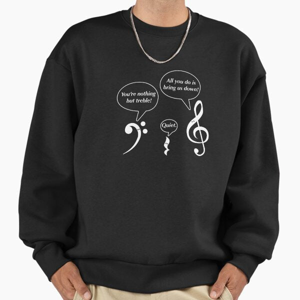 Funny Musicians You are Nothing But Treble Trouble - Adult & Kids T-Shirts, Sweatshirts & Hoodies apparel design preview 1