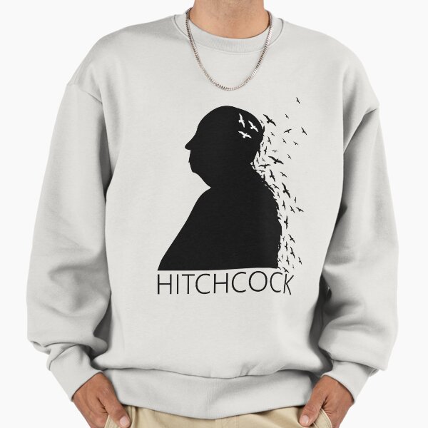 Alfred Hitchcock Birds Portrait Black White - Adult & Kids T-Shirts, Sweatshirts & Hoodies apparel design preview 1