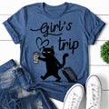Girl's Trip Cat Print Women Slogan - Adult & Kids T-Shirts, Sweatshirts & Hoodies apparel design preview 1