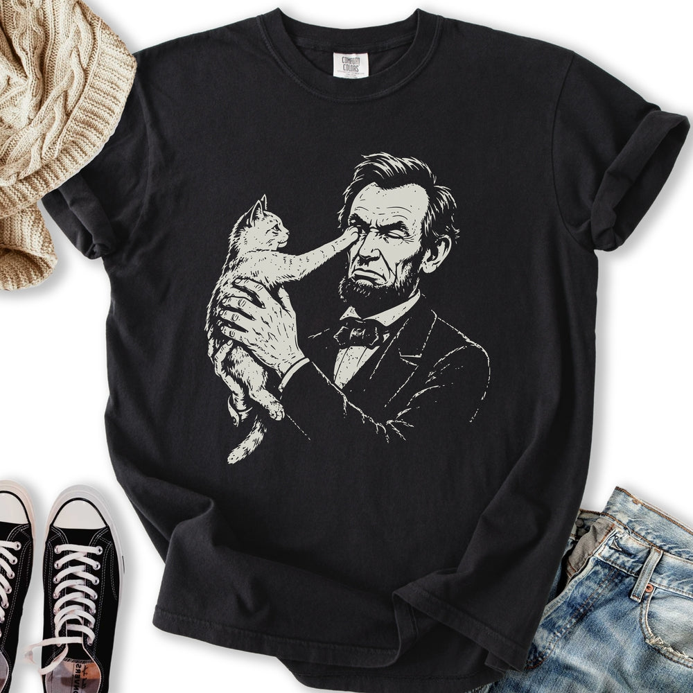 Lincoln Cat Pat - Adult & Kids T-Shirts, Sweatshirts & Hoodies apparel design preview 2