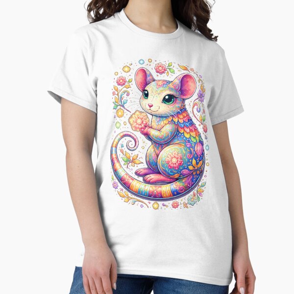 Alebrije style cute rat Gift For Animal Lovers - Adult & Kids T-Shirts, Sweatshirts & Hoodies apparel design preview 1
