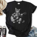 Acoustic Guitar Cat - Adult & Kids T-Shirts, Sweatshirts & Hoodies apparel design preview 1