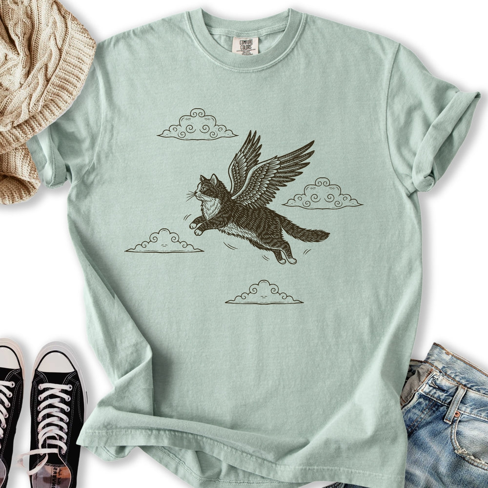 Heavenly Cat - Adult & Kids T-Shirts, Sweatshirts & Hoodies apparel design preview 2