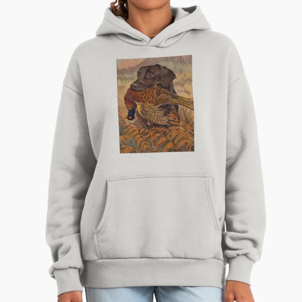 Vintage Chocolate Lab Hunting - Adult & Kids T-Shirts, Sweatshirts & Hoodies apparel design preview 1