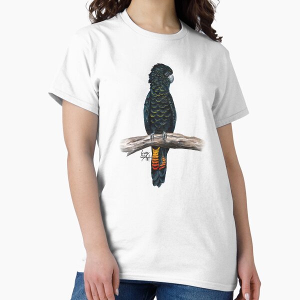 Red-Tailed Black Cockatoo - Adult & Kids T-Shirts, Sweatshirts & Hoodies apparel design preview 1