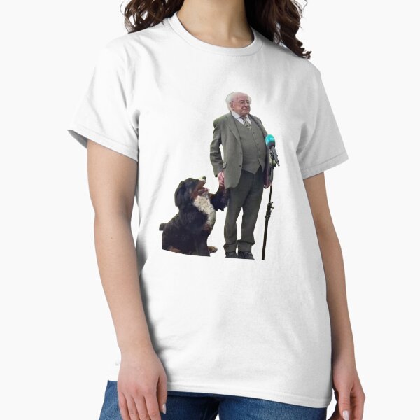 Michael D Higgins his Dog - Adult & Kids T-Shirts, Sweatshirts & Hoodies apparel design preview 1