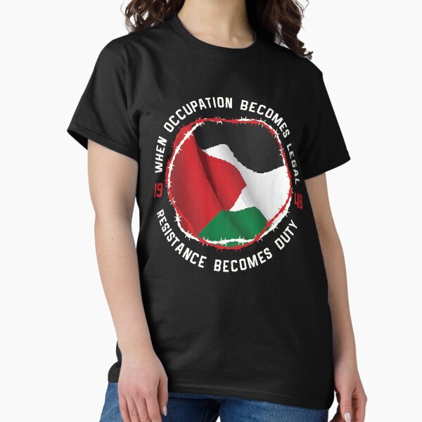 When Palestine Occupation Becomes Legal Palestinian - Adult & Kids T-Shirts, Sweatshirts & Hoodies apparel design preview 1