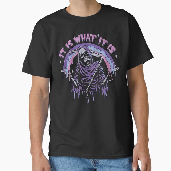 Death It Is What Pastel Goth Grim Reaper Drip - Adult & Kids T-Shirts, Sweatshirts & Hoodies apparel design preview 1