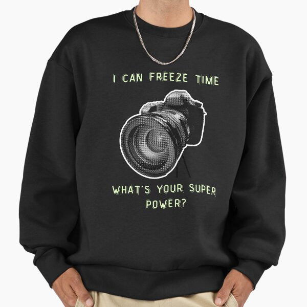 I can freeze time photographer occupation) - Adult & Kids T-Shirts, Sweatshirts & Hoodies apparel design preview 1