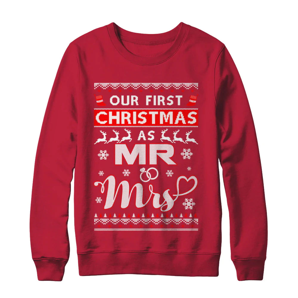 Our first Christmas as mr and mrs Christmas sweater product image 3