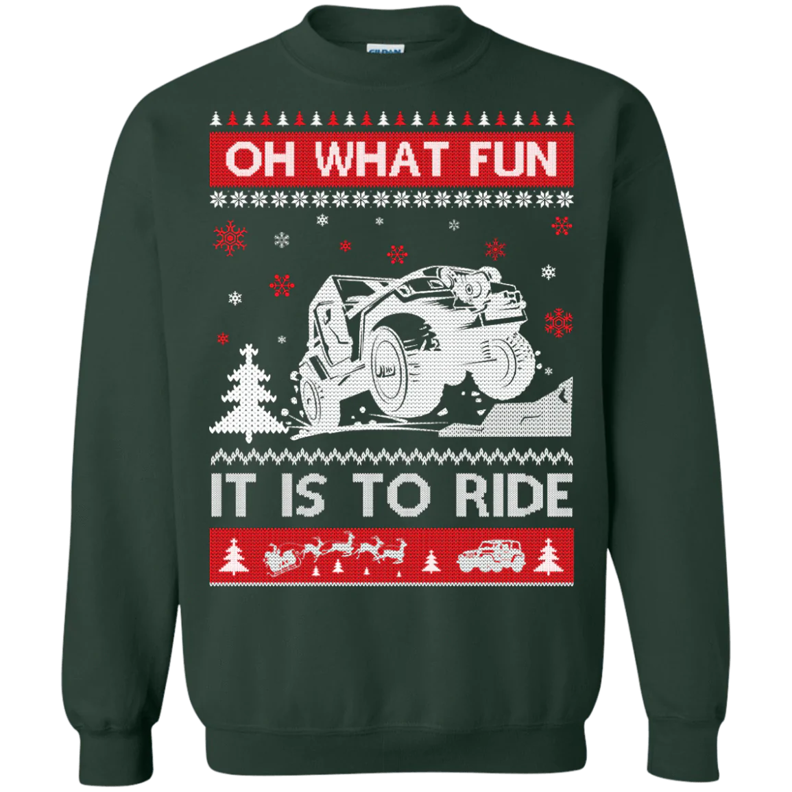 Oh what fun it is to ride Christmas sweater product image 3