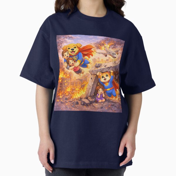 Dog and Cat Superheroes Saving Children Epic Animal - Adult & Kids T-Shirts, Sweatshirts & Hoodies apparel design preview 1