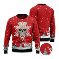 2025 Sugar Skull Nurse Ugly Christmas Sweater product image