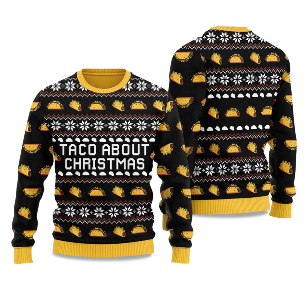 2025 Taco About Christmas Ugly Christmas Sweater product image