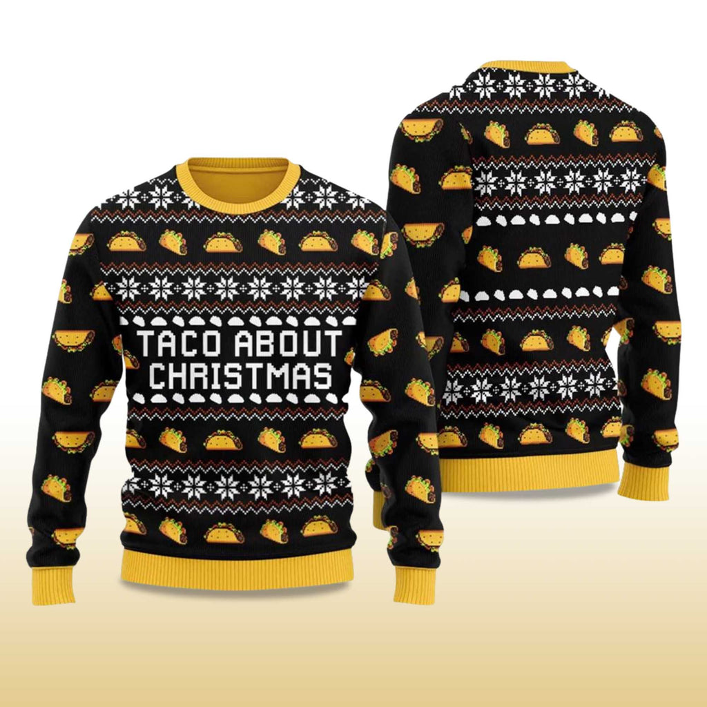 2025 Taco About Christmas Ugly Christmas Sweater product image 4