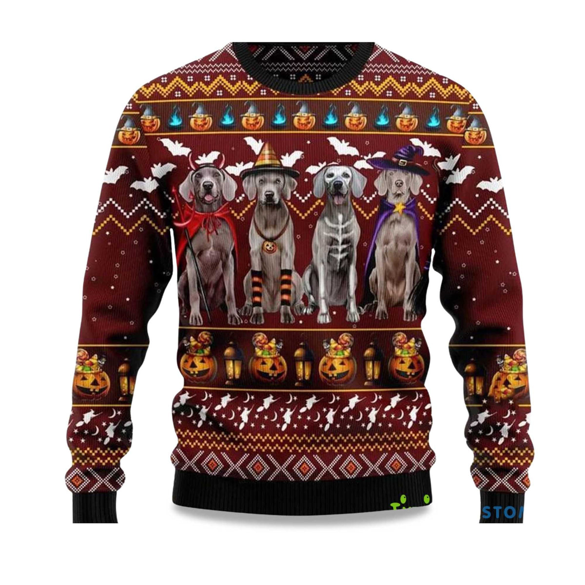 2025 Weimaraner Dog Ugly Christmas Sweater product image